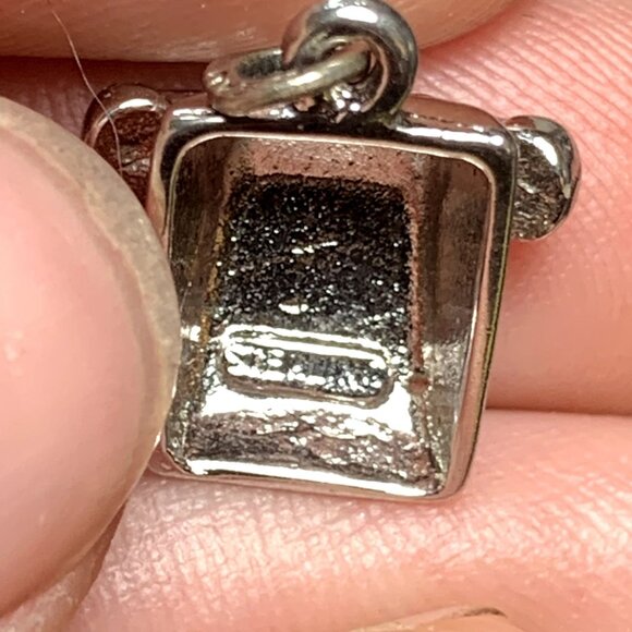 VTG Solid Sterling Silver 925 Fine Rotary Telephone Traditional Dangle Charm - Picture 7 of 11